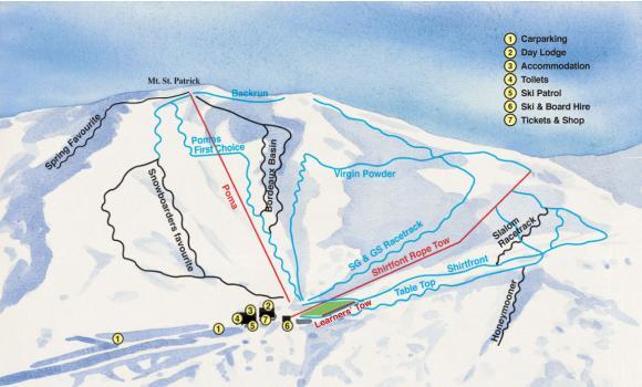 Hanmer Piste / Trail Map