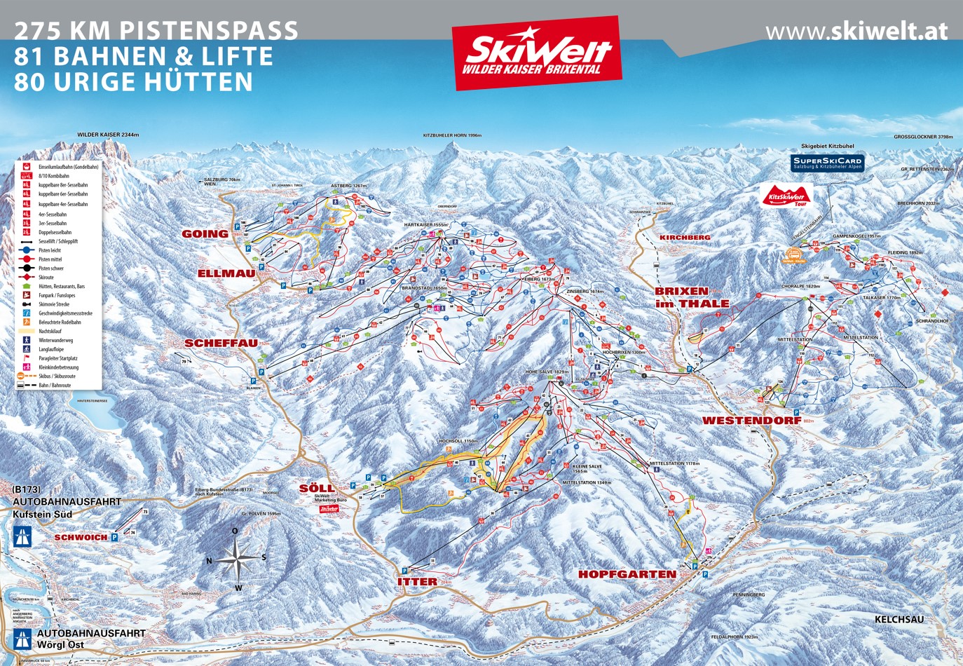 Söll Piste / Trail Map