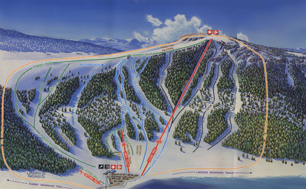 Big Horn Ski Resort Piste / Trail Map