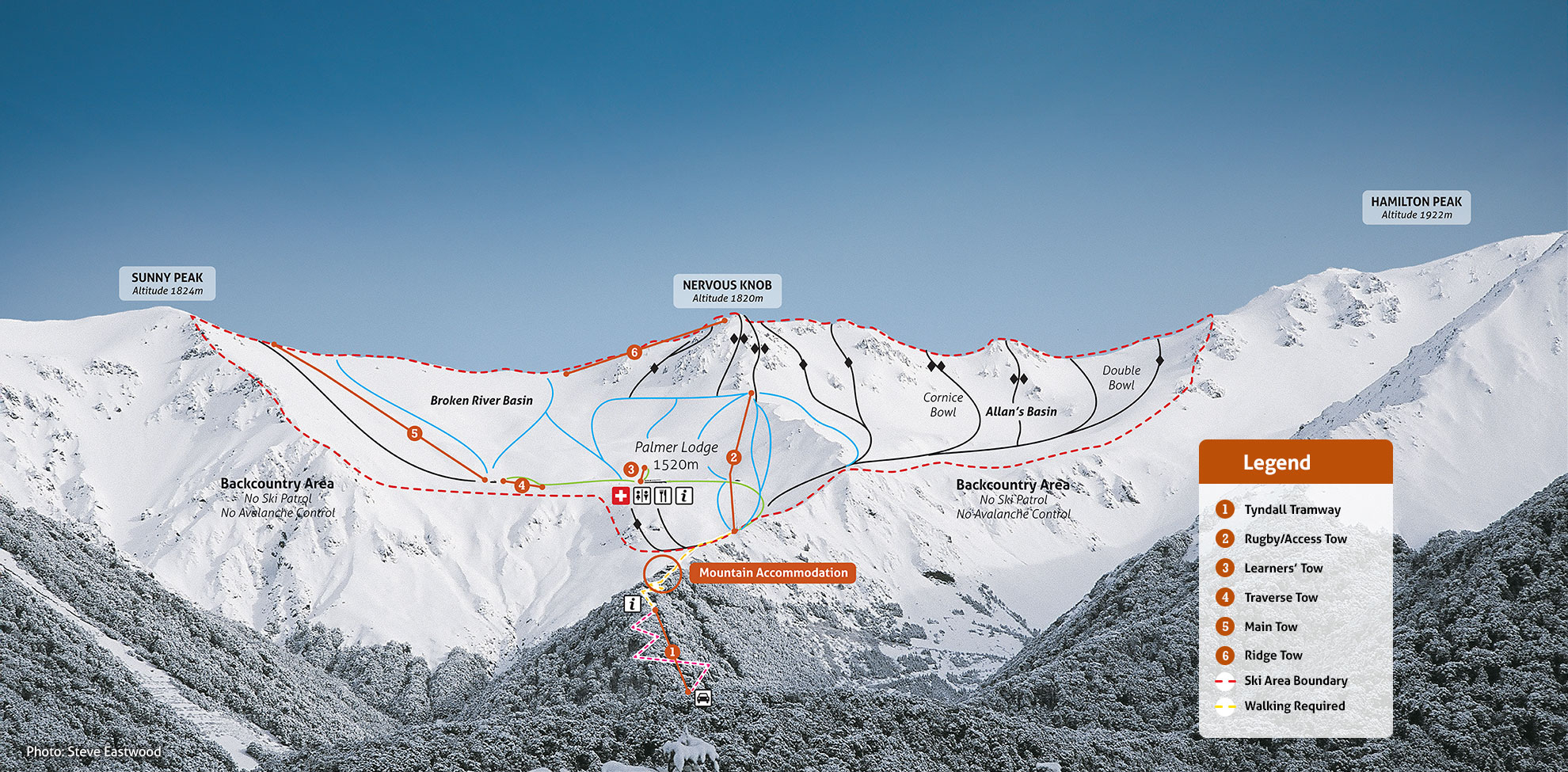 Broken River Piste / Trail Map