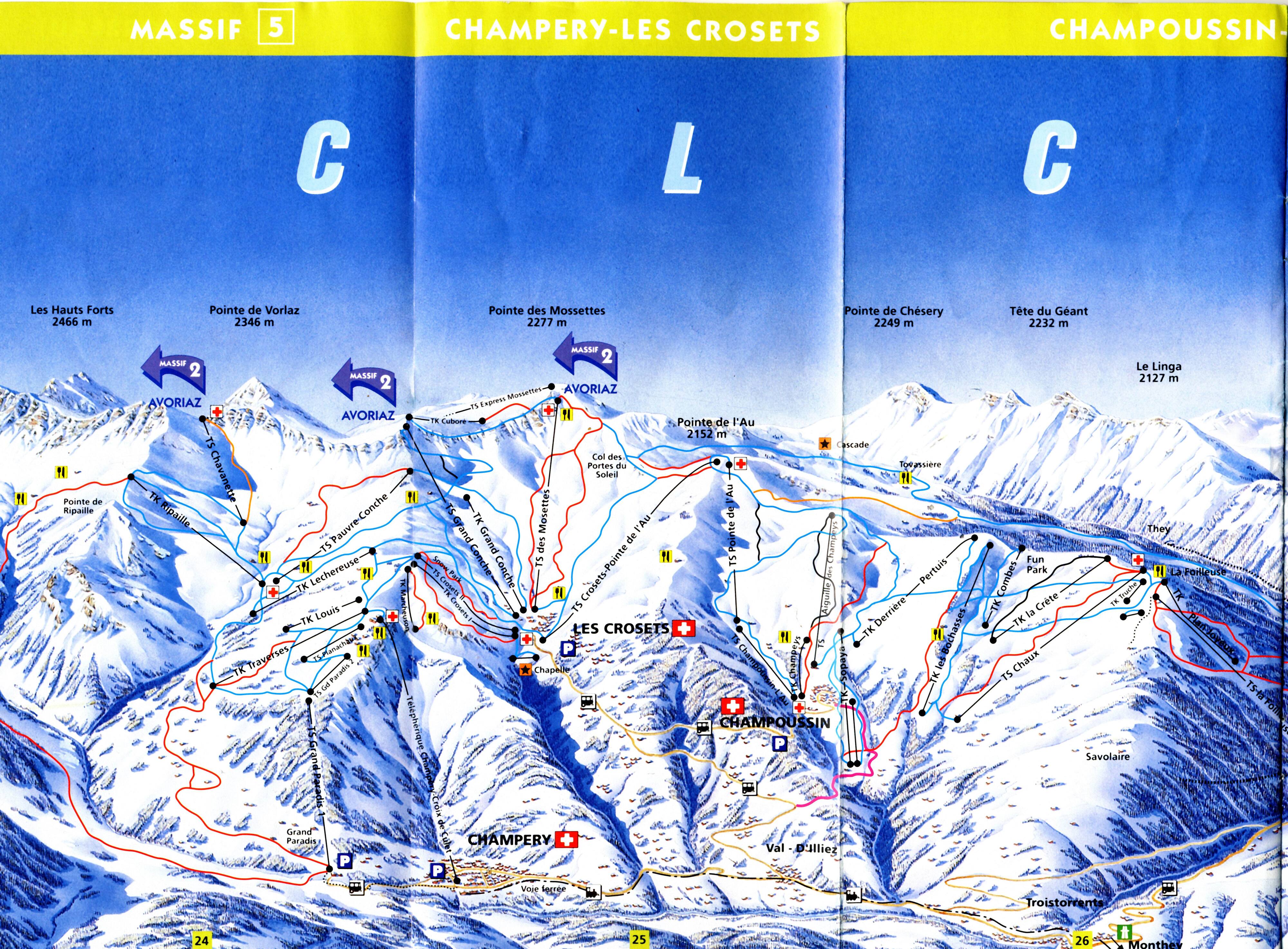 Champéry Piste / Trail Map