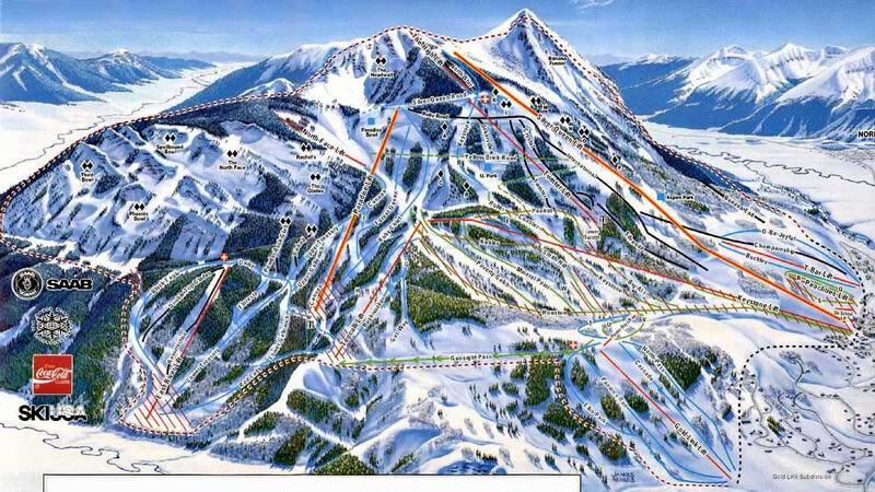Crested Butte Piste / Trail Map