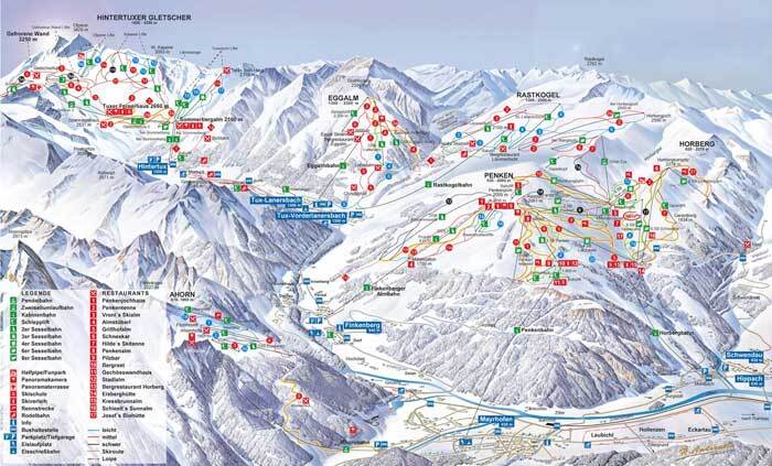 Finkenberg Piste / Trail Map
