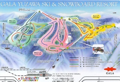 Gala Yuzawa Piste / Trail Map