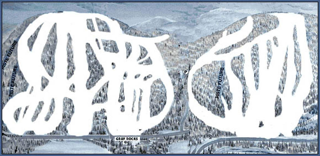 Gray Rocks Piste / Trail Map