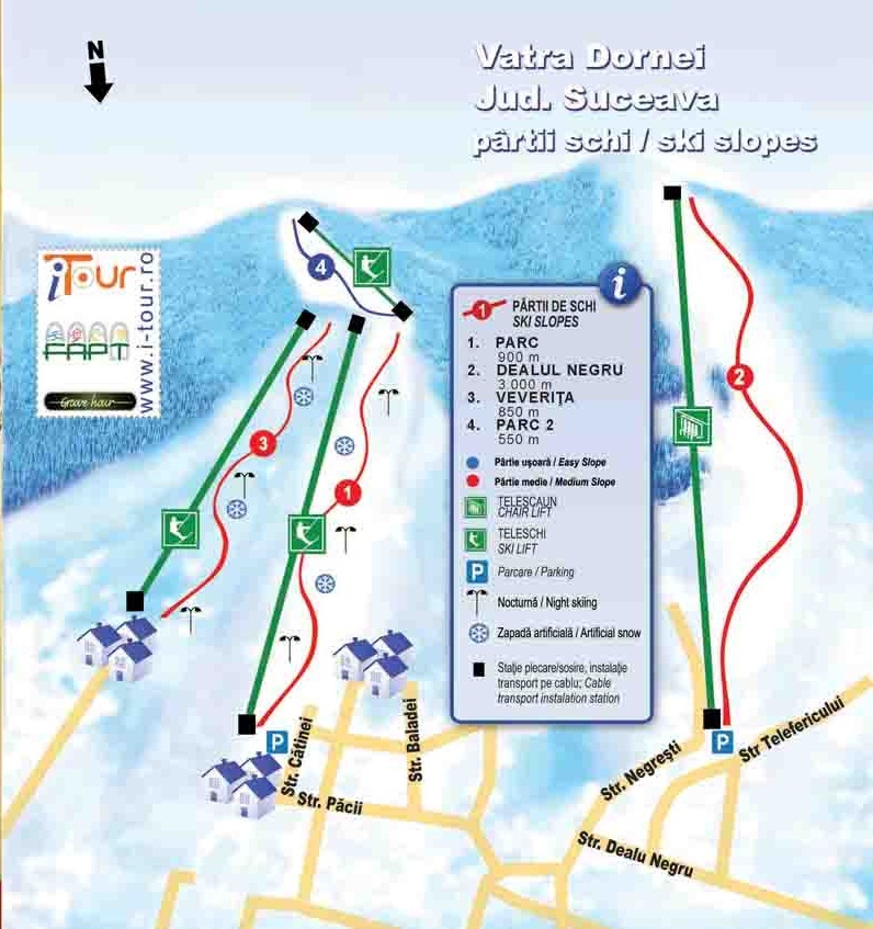 Vatra Dornei Piste / Trail Map