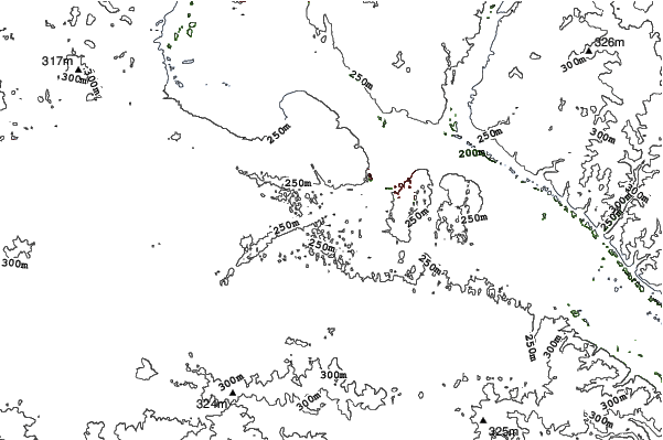 Afton Alps neighbourhood contours