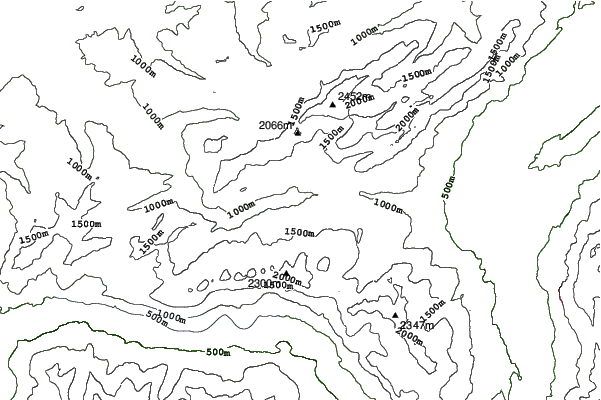 Alt St. Johann/Toggenburg neighbourhood contours