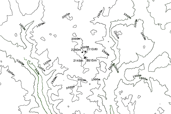 Apex Resort neighbourhood contours