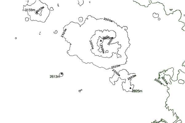 Arizona Snowbowl neighbourhood contours
