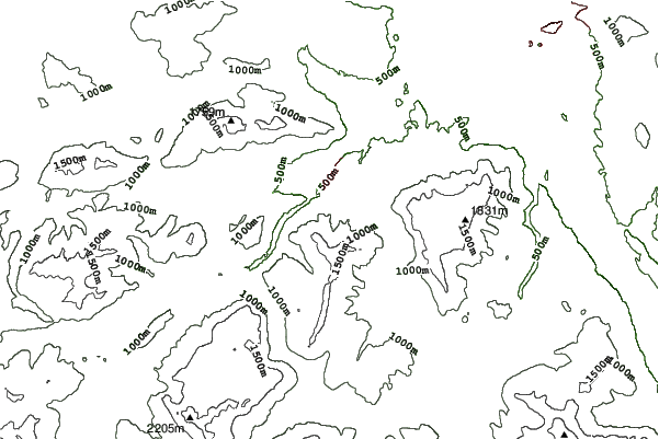 Bad Reichenhall/Predigtstuhl neighbourhood contours