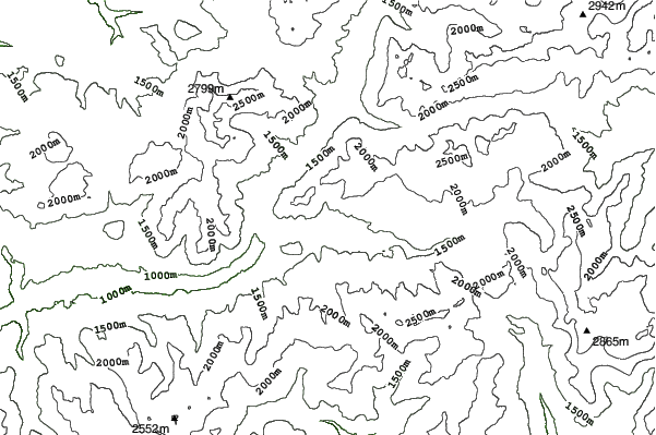 Ski Area Alpe Lusia neighbourhood contours