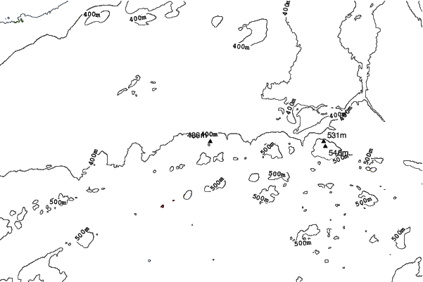 Big Powderhorn Mountain neighbourhood contours