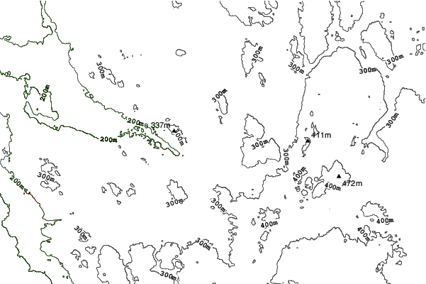 Boyne Highlands neighbourhood contours