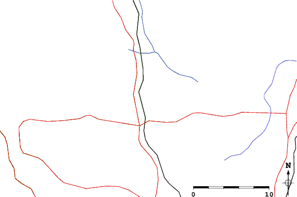 Roads and rivers close to Boyne Highlands