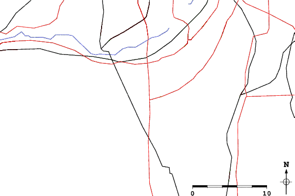 Roads and rivers close to Buck Hill
