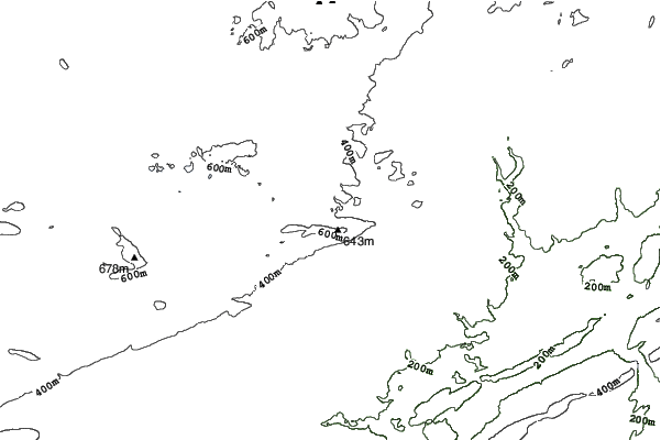 Camelback Ski Area neighbourhood contours