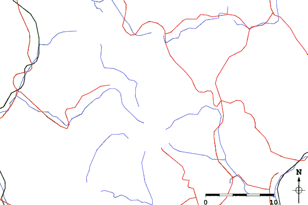 Roads and rivers close to Ciao Ontake Snow Resort