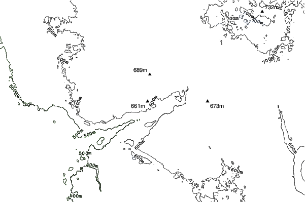 Duck Mountain Ski Area neighbourhood contours