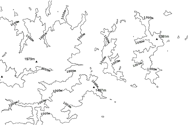 Garessio 2000 neighbourhood contours