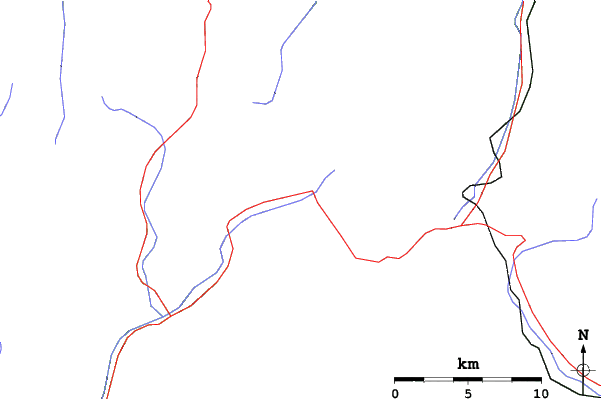 Roads and rivers close to Grandvalira El Tarter