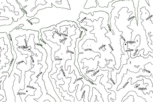 Grossarl-Dorfgastein neighbourhood contours