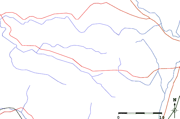 Roads and rivers close to Hunter Mountain