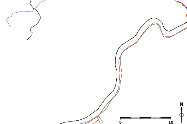 Roads and rivers close to Jauerling