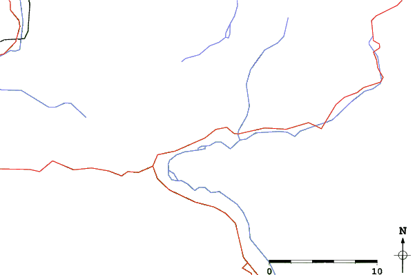 Roads and rivers close to Bovec - Kanin