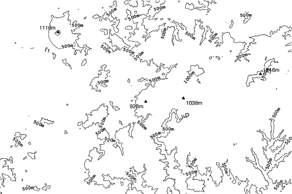 Kotobiki Forest Park neighbourhood contours
