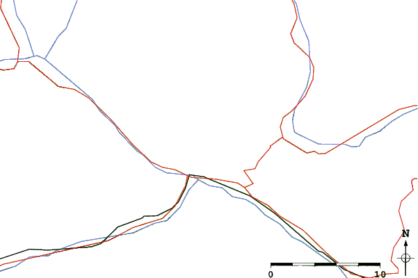 Roads and rivers close to Lienz/Zettersfeld