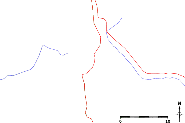 Roads and rivers close to Lost Trail - Powder Mtn