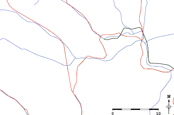 Roads and rivers close to Mauterndorf