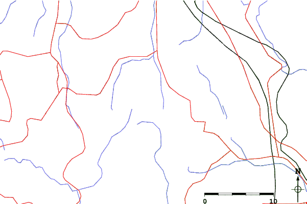 Roads and rivers close to Mikuni