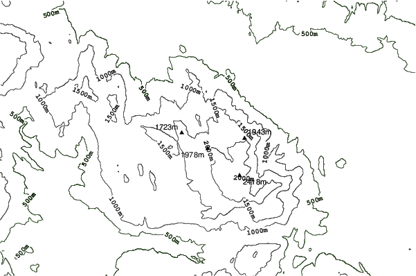 Mount Parnassos neighbourhood contours
