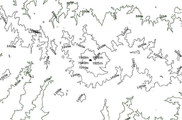 Mt Olympus neighbourhood contours