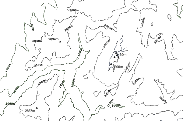 Oz en Oisans neighbourhood contours