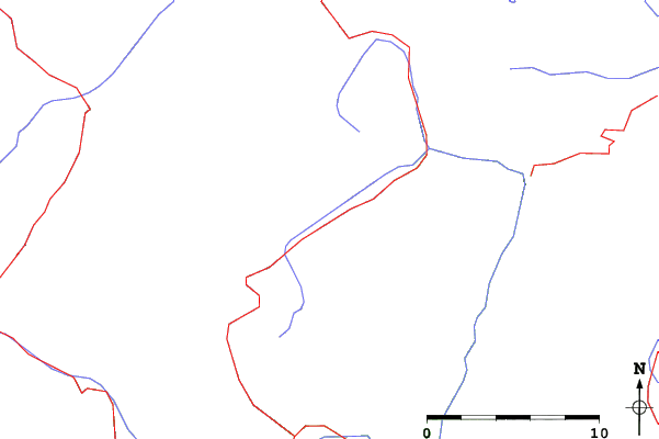 Roads and rivers close to Pfelders