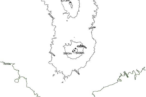 Popocatepetl neighbourhood contours
