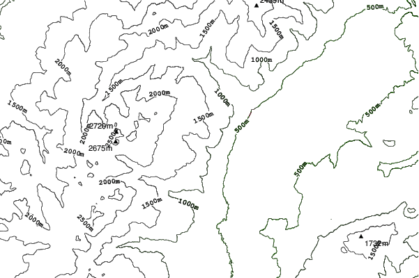 Popova Sapka neighbourhood contours
