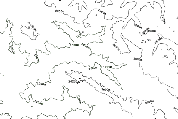 Rosa Khutor neighbourhood contours