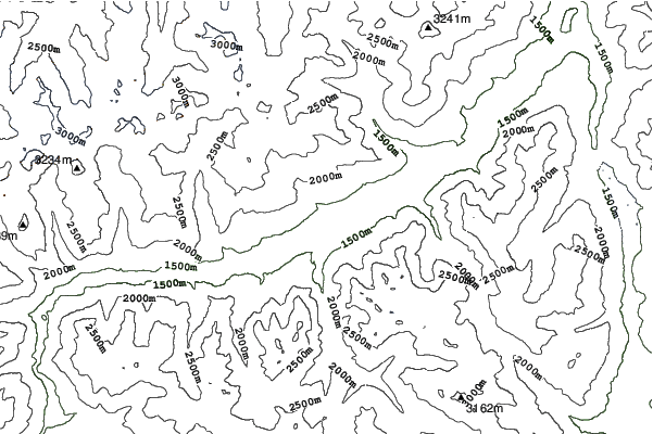 Scuol/Engadin neighbourhood contours