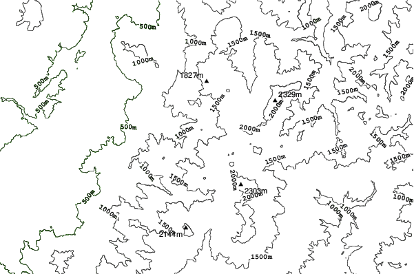 Shiga Kogen-Sun Valley neighbourhood contours