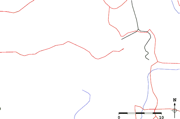 Roads and rivers close to Solitude