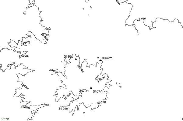Sunrise Park Resort neighbourhood contours