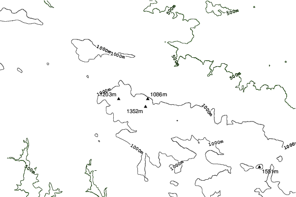 Szklarska Poręba neighbourhood contours