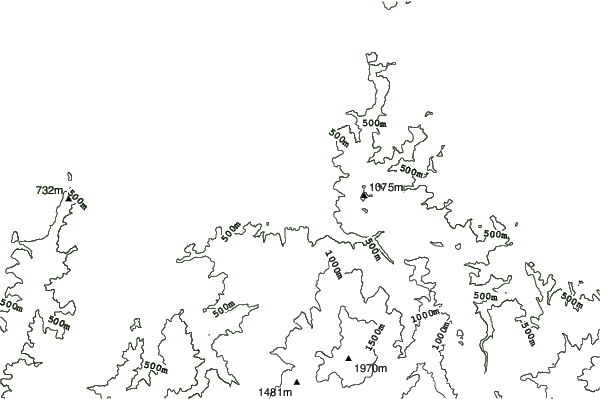 Taranokidai neighbourhood contours