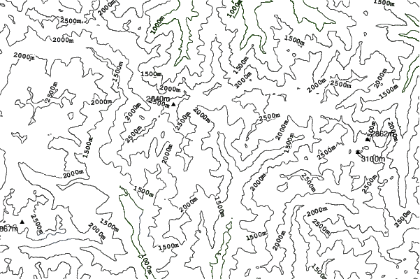 Tavascan - Pleta del Prat neighbourhood contours