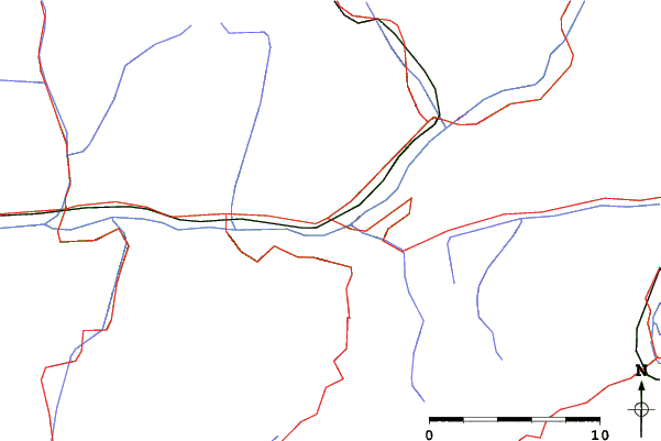 Roads and rivers close to Teglio