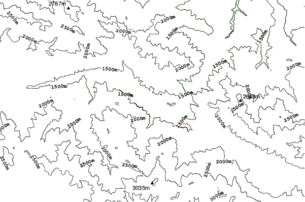 Vanadzor neighbourhood contours